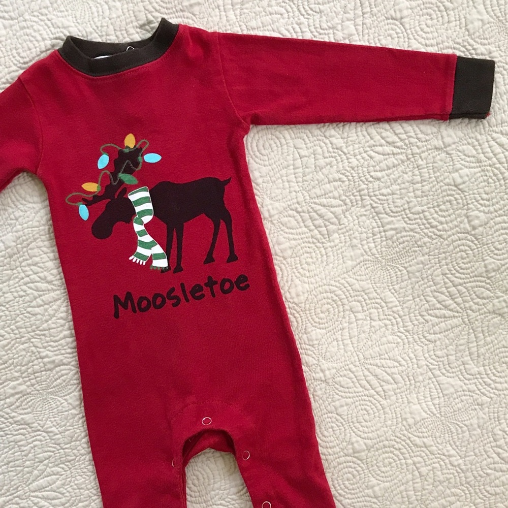 Union Suit “Moosletoe” Pajamas